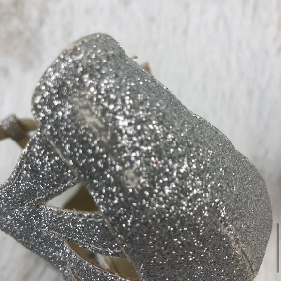 BETSEY JOHNSON Blue Silver SB-Tee Dress Sandals - Picture 10 of 13